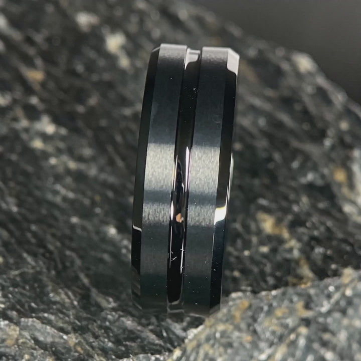 The Interdict - Black Tungsten Band | ForgeValon product video