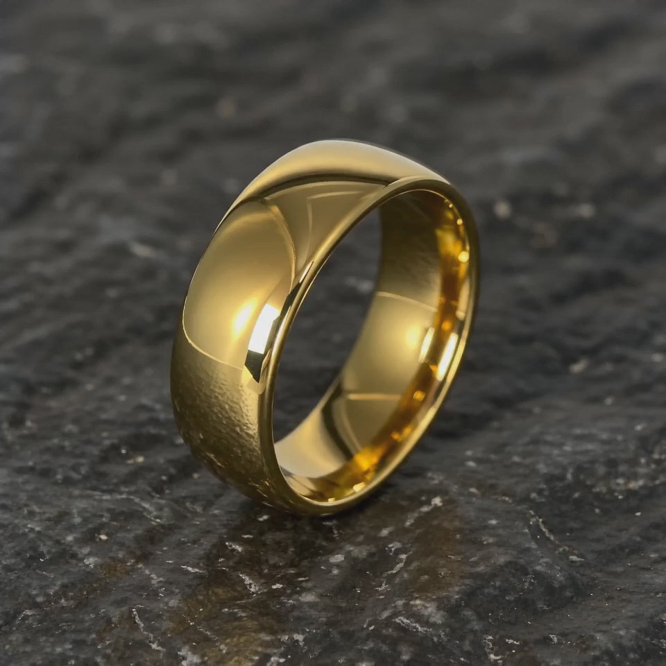The Bullion - 18K Gold and Tungsten Band | ForgeValon product video