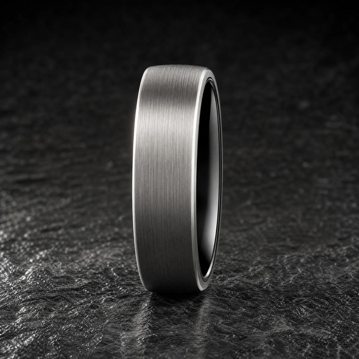 The Aegis Tungsten ring - side view