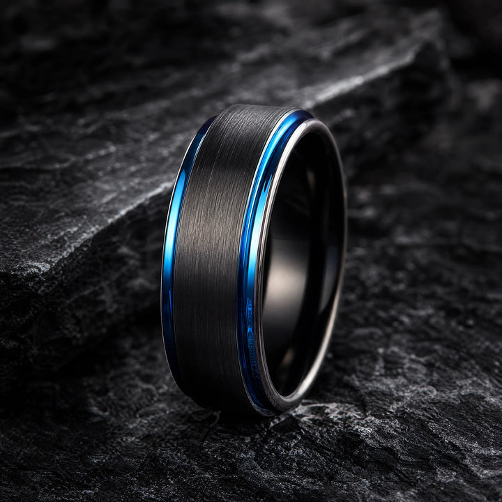 The Afterburner black tungsten ring - hero view