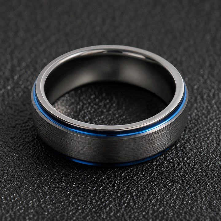 The Afterburner black tungsten ring - inner view