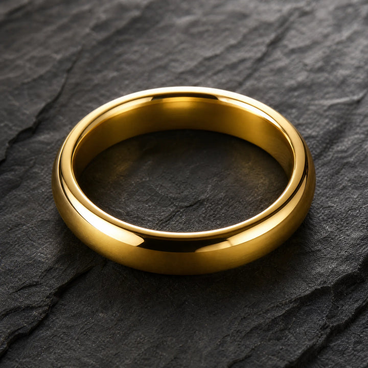 The Aureus 18K Gold Tungsten ring - inner view