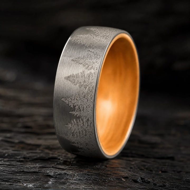 The Boreal Tungsten and Wood ring - hero view