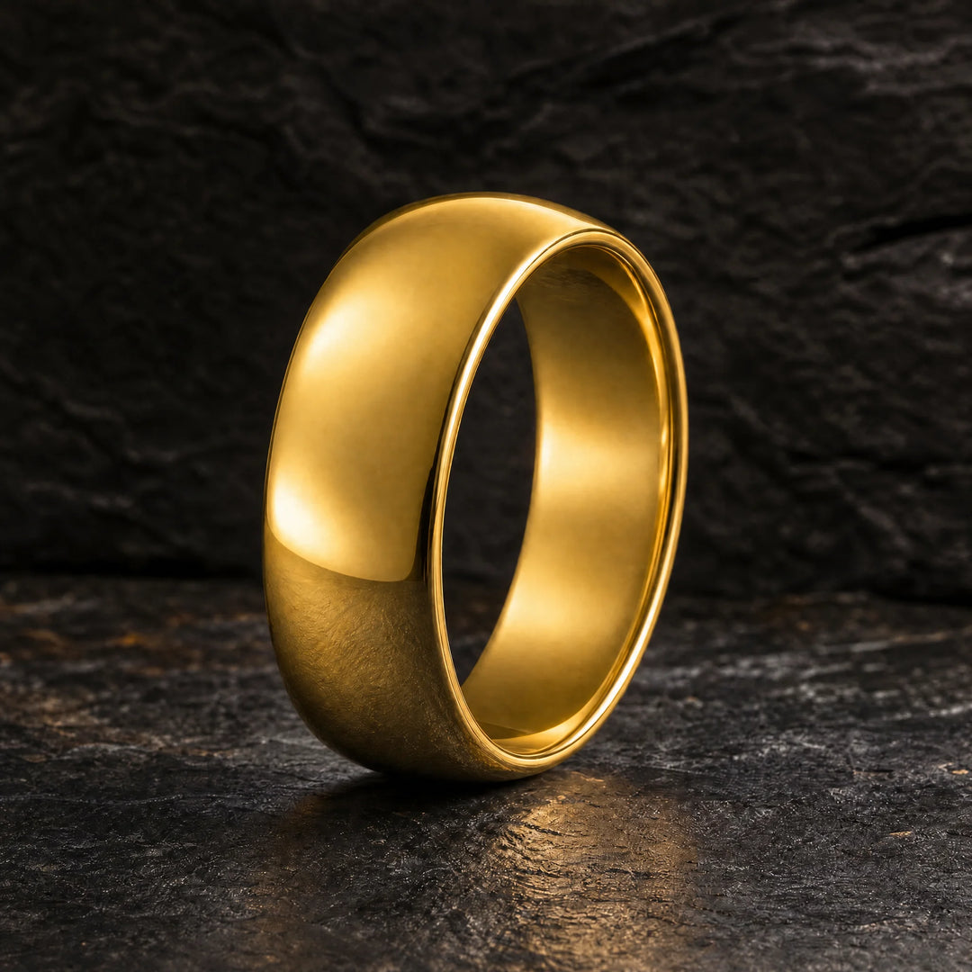 The Bullion 18K Gold Tungsten ring - hero view