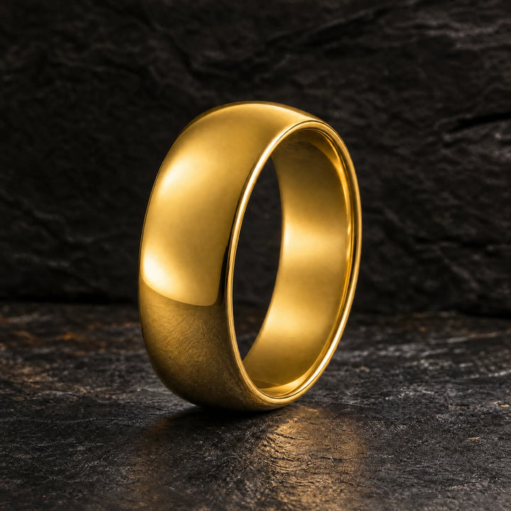 The Bullion 18K Gold Tungsten ring - hero view