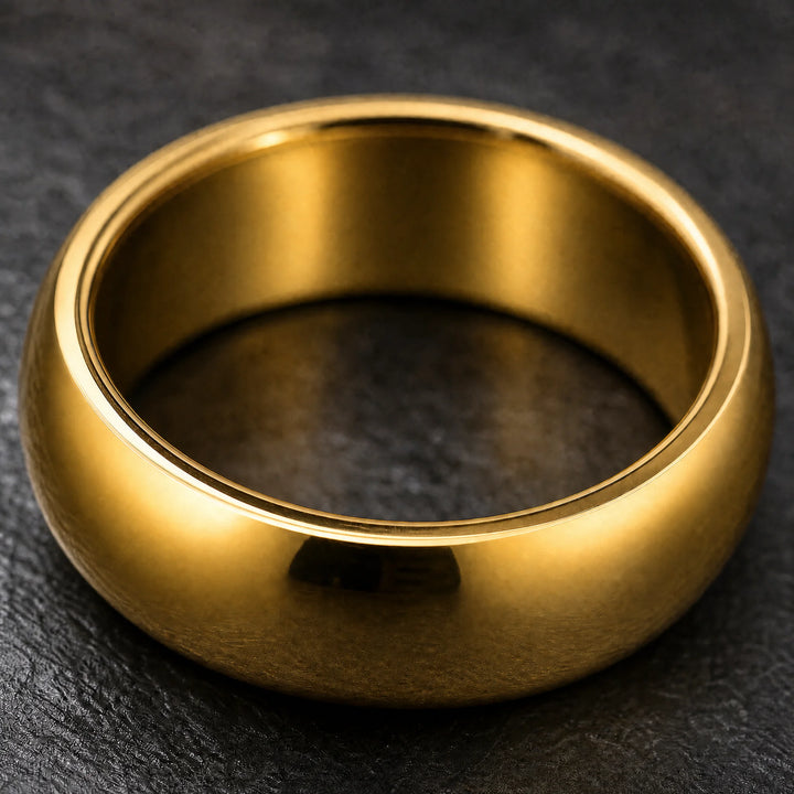 The Bullion 18K Gold Tungsten ring - inner view