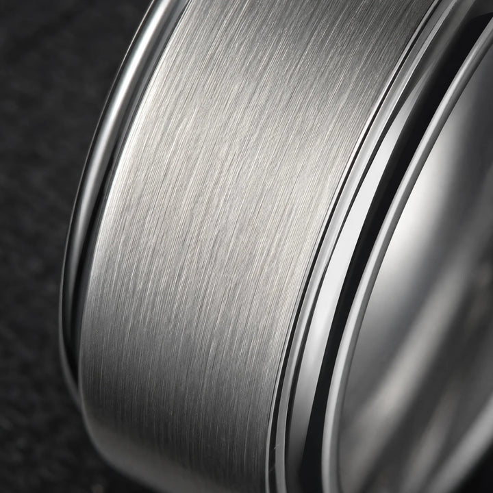 The Bulwark Tungsten ring - detail view