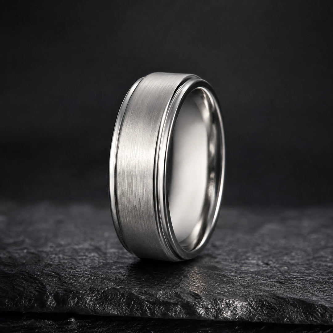 The Bulwark Tungsten ring - hero view