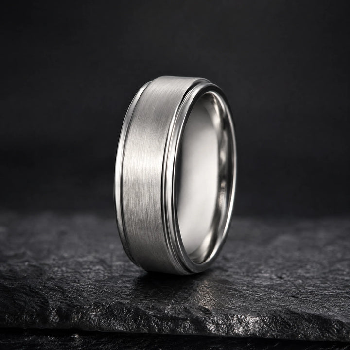 The Bulwark Tungsten ring - hero view