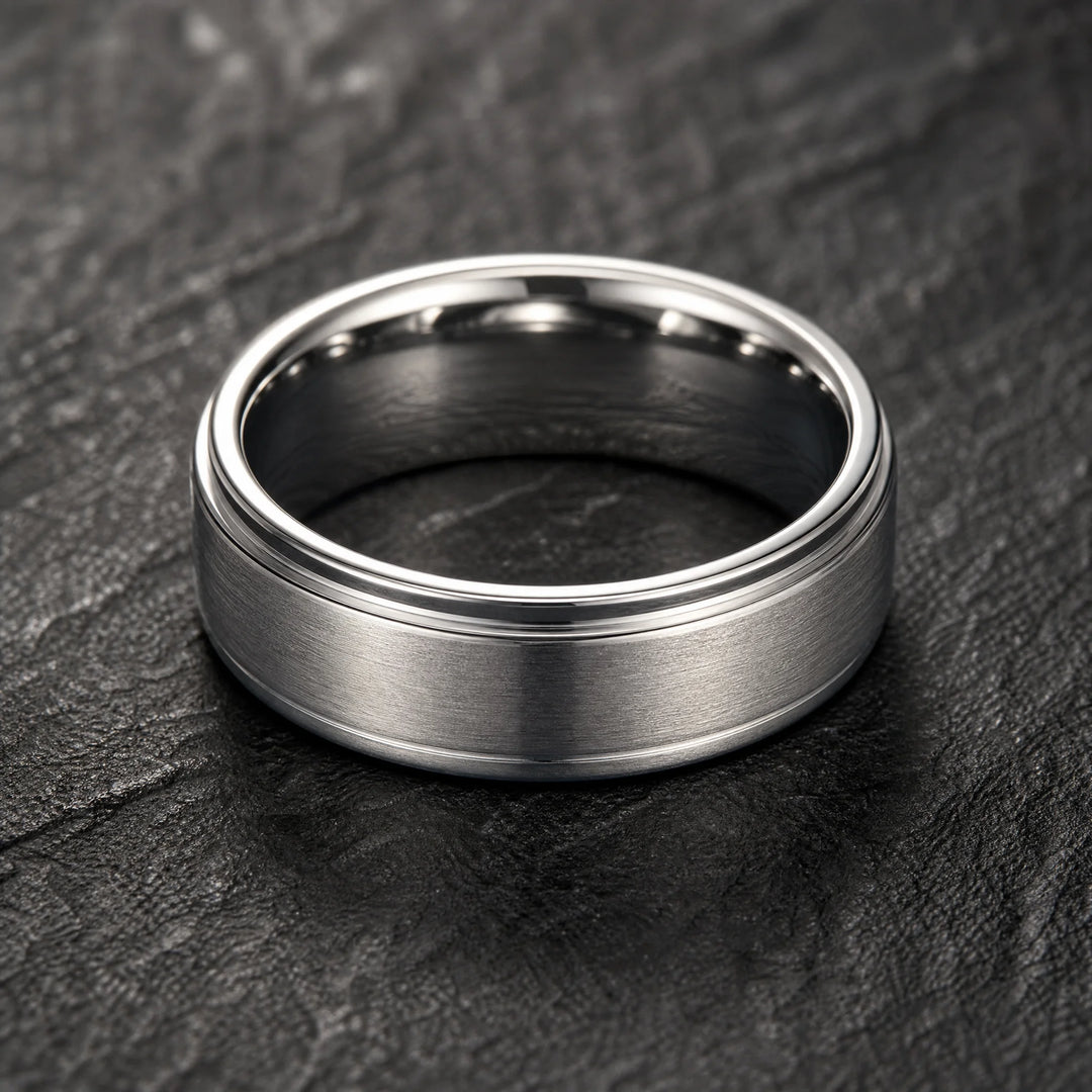 The Bulwark Tungsten ring - inner view