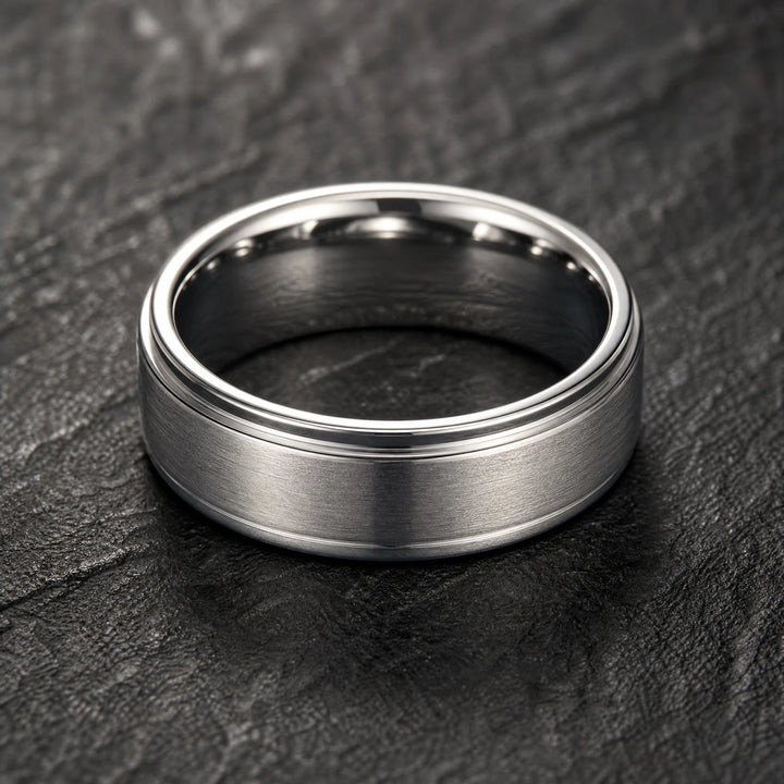The Bulwark Tungsten ring - inner view