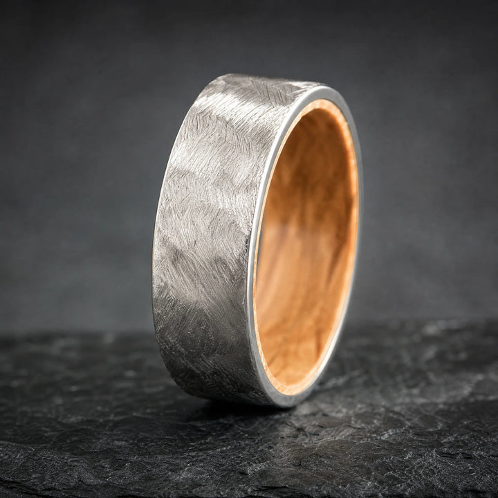 The Codex Meteorite and Wood ring - hero view