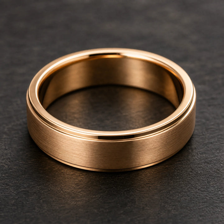 The Criterion 18K Gold Tungsten ring - inner view