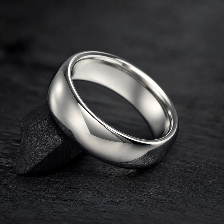 The Keystone Tungsten ring - angled view