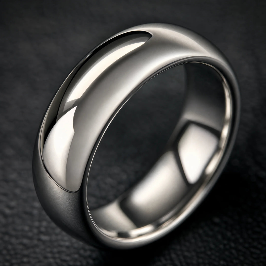 The Keystone Tungsten ring - detail view