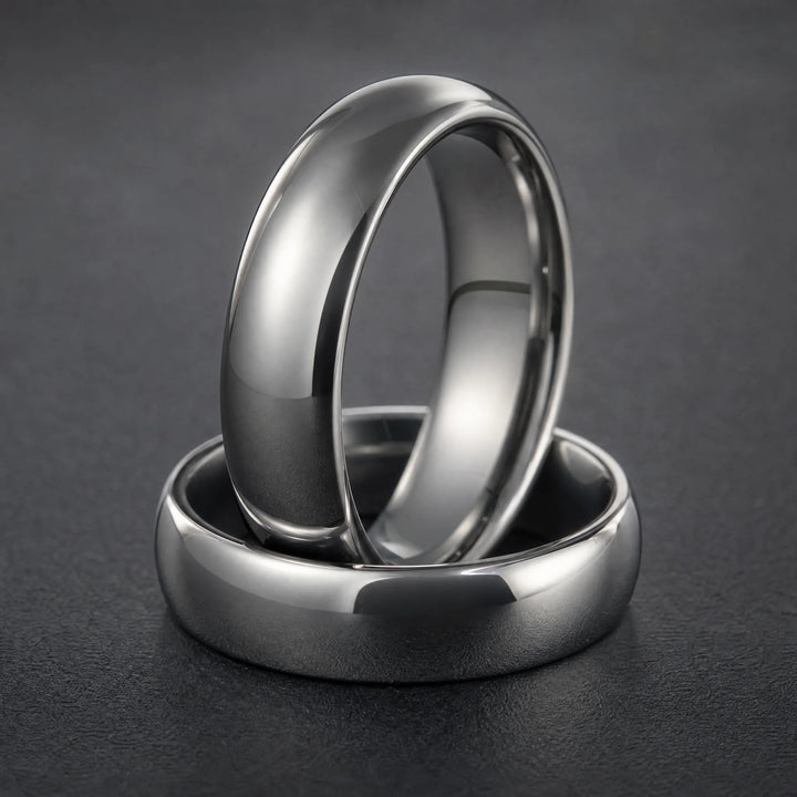 The Keystone Tungsten ring - stacked view