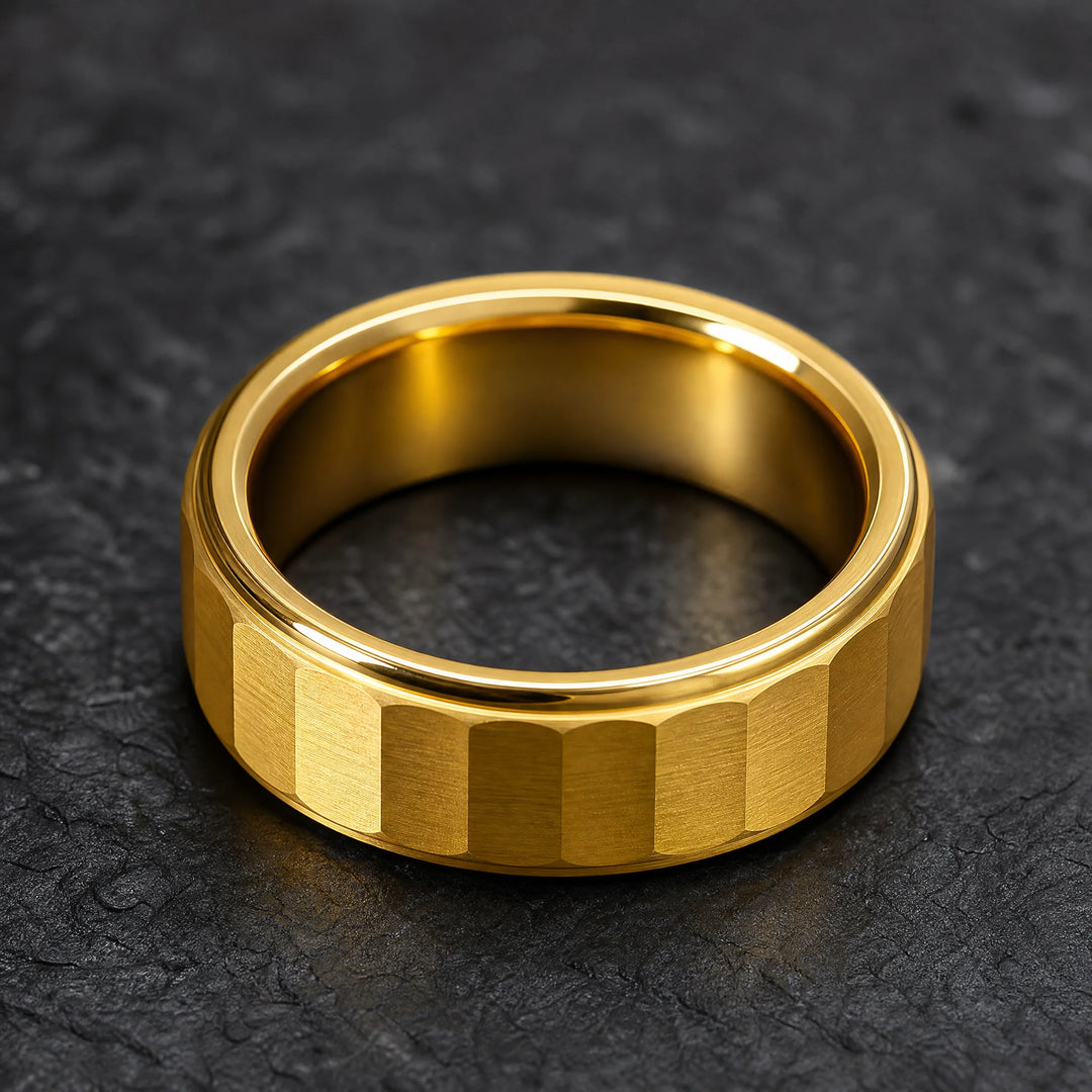 The Phalanx 18K gold tungsten ring - inner view