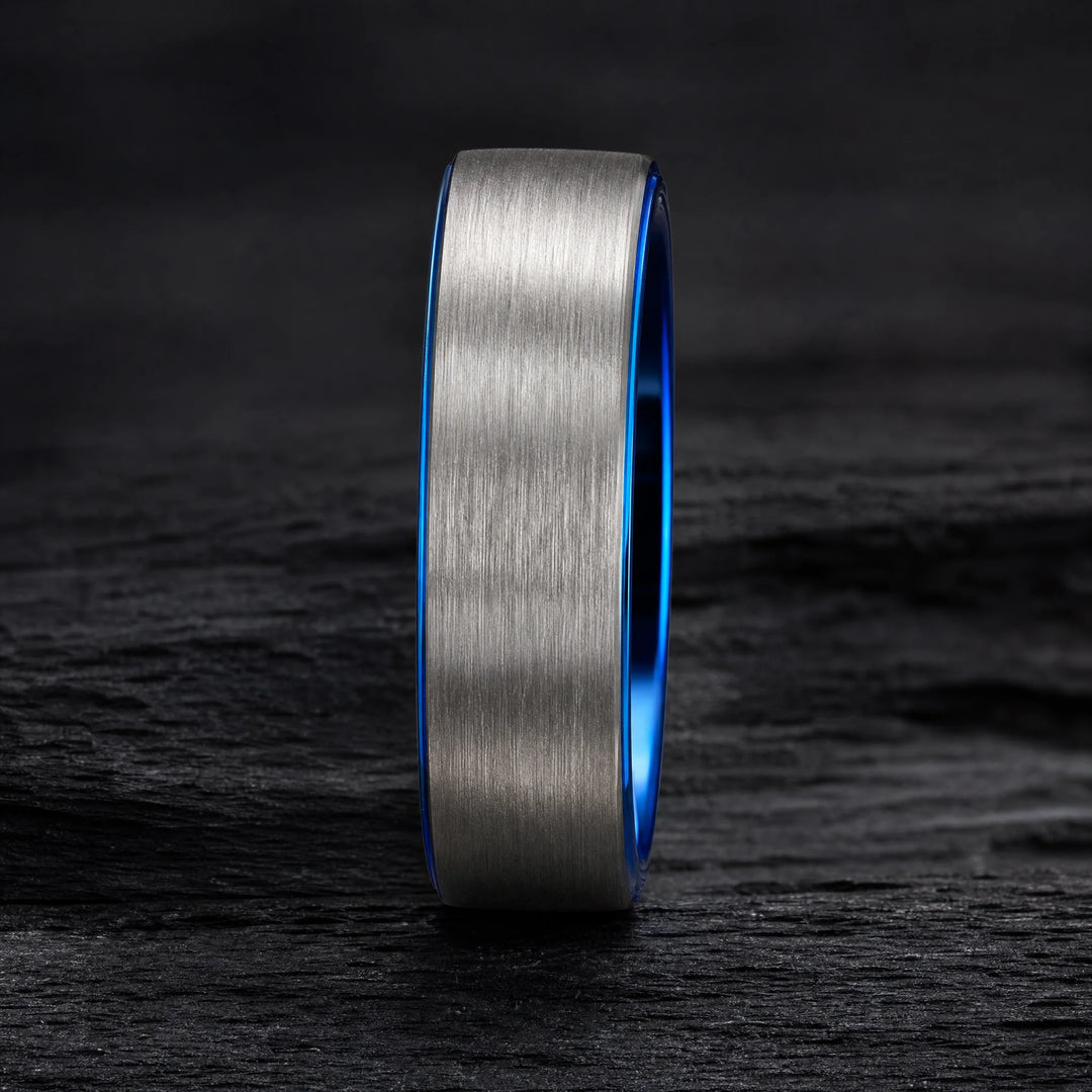 The Sentinel tungsten ring - side view