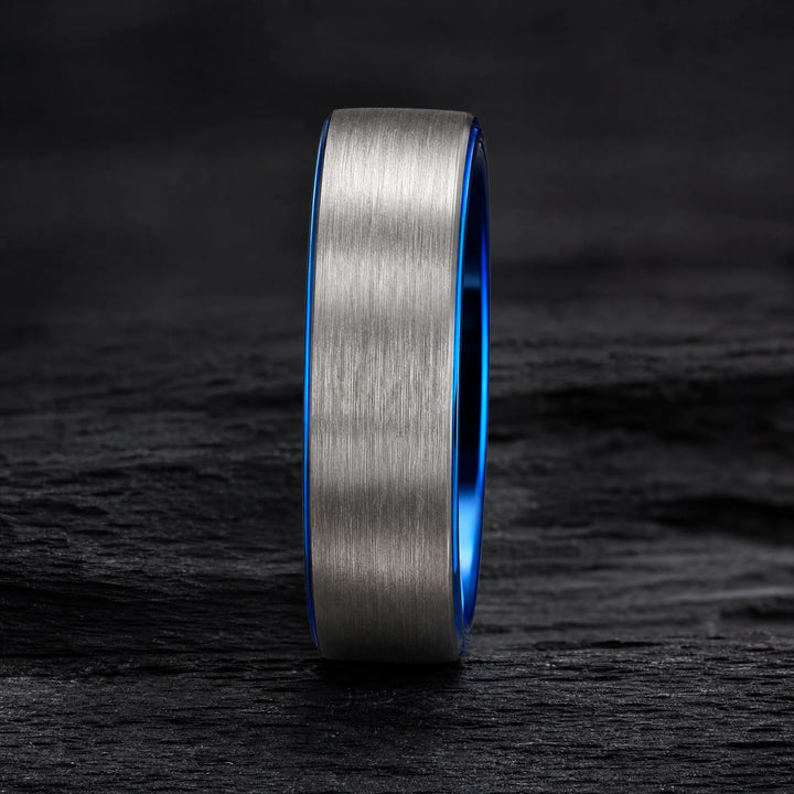 The Sentinel tungsten ring - side view