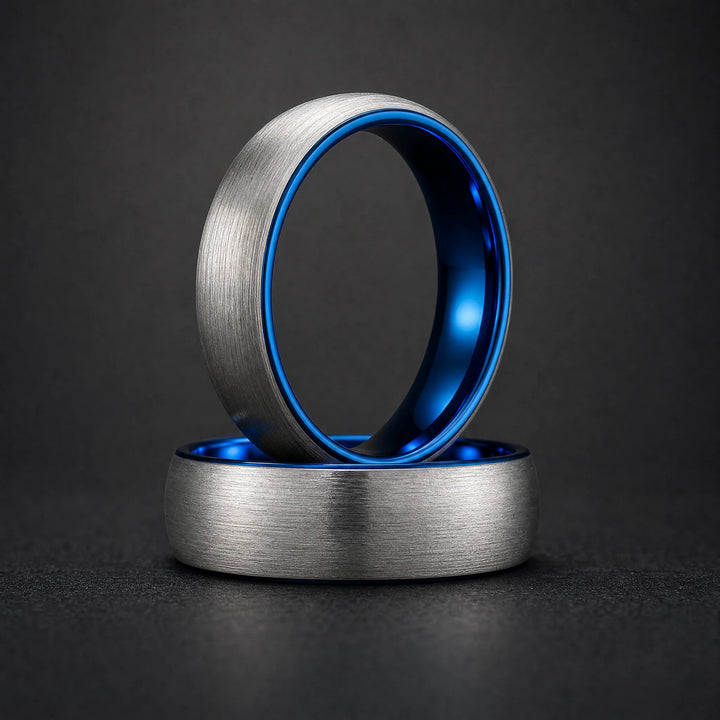The Sentinel tungsten ring - stacked view